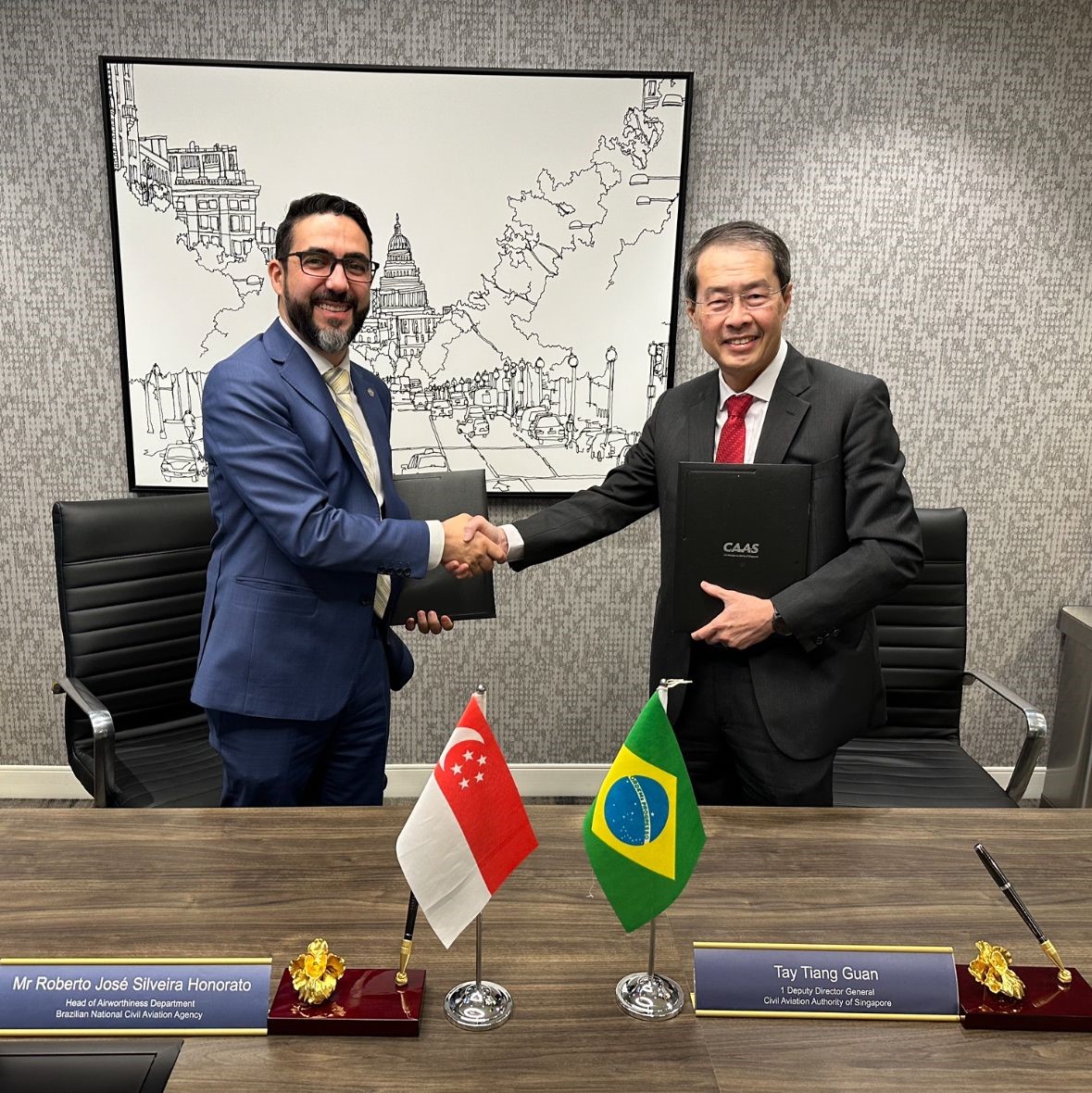 Singapore and Brazil Sign Technical Arrangement for Airworthiness Certification